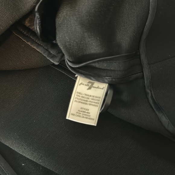 7 For All Mankind Black Casual Single Breast Button-Down Blazer Size‎ L - Picture 11 of 12